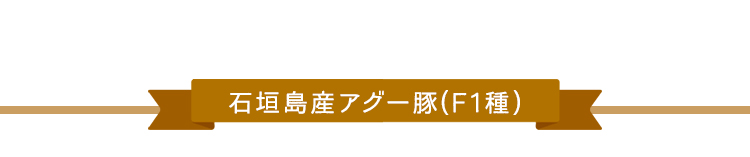 石垣島産アグー豚(F1種)